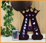 MDF ALPHABET LED FRAME