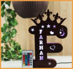 MDF ALPHABET LED FRAME