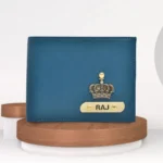 CUSTOMIZED NAME WALLET- BLUE