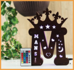 MDF ALPHABET LED FRAME