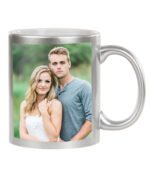 METALLIC SILVER MUG