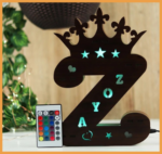 MDF ALPHABET LED FRAME