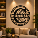 MONOGRAM MDF WALL FRAME - LETTER "C"
