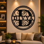 MONOGRAM MDF WALL FRAME - LETTER "D"