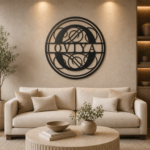 MONOGRAM MDF WALL FRAME - LETTER "O"