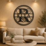 MONOGRAM MDF WALL FRAME - LETTER "R"